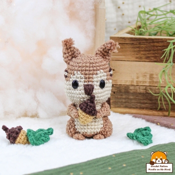 ChubBie - Chip the Squirrel  amigurumi pattern by Noobie On The Hook