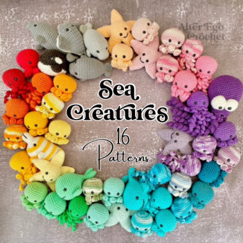 16 Sea Creatures Patterns bundle amigurumi pattern by Alter Ego Crochet