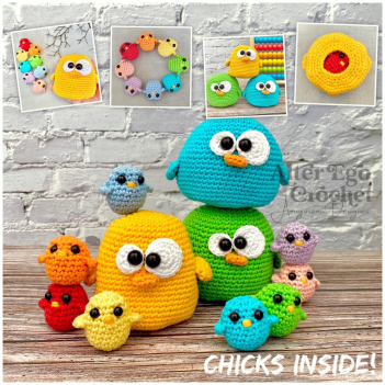 Chick Surprise Mama amigurumi pattern by Alter Ego Crochet