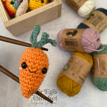 Mini Carrot amigurumi pattern by Alter Ego Crochet