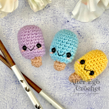 Mini Popsickles amigurumi pattern by Alter Ego Crochet