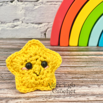 No Sew Mini Star amigurumi pattern by Alter Ego Crochet