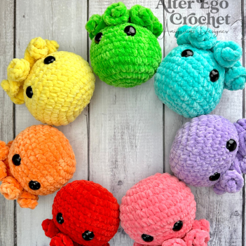 No Sew Octopus Surprise amigurumi pattern by Alter Ego Crochet