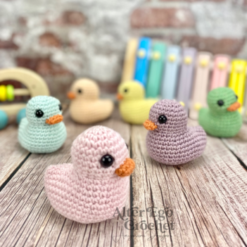 No Sew Robert the Rubber Duck amigurumi pattern by Alter Ego Crochet