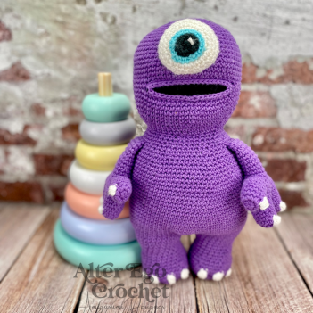 Purple Monster amigurumi pattern by Alter Ego Crochet