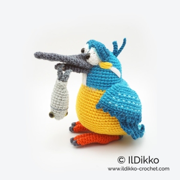 Kip the Kingfisher amigurumi pattern by IlDikko