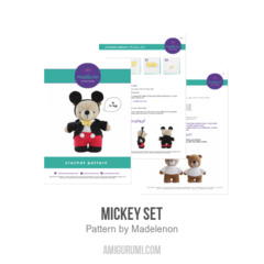 Mickey Set amigurumi pattern by Madelenon