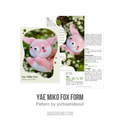 Yae Miko Fox Form amigurumi pattern by yorbashideout