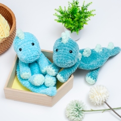 Dinosaur lovey snuggler amigurumi by Diminu