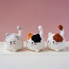 The Chubby Kitties amigurumi by Khuc Cay