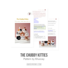 The Chubby Kitties amigurumi pattern by Khuc Cay