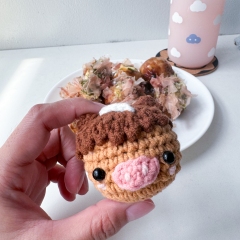 Pig Takoyaki amigurumi by Eweknitss