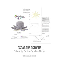 Oscar the Octopus amigurumi pattern by Smiley Crochet Things