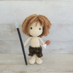 Cave Boy amigurumi pattern by Tejidos con alma