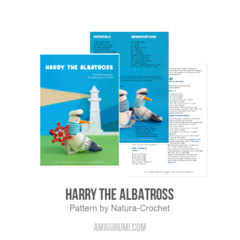 Harry the Albatross amigurumi pattern by Natura Crochet