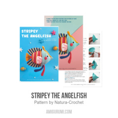 Stripey the Angelfish amigurumi pattern by Natura Crochet