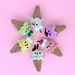 Ice Cream 6-in-1 amigurumi pattern by Curiouspapaya