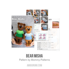 Bear Misha amigurumi pattern by Mommy Patterns