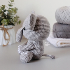 Ellie, the Elephant amigurumi by Ana Maria Craft