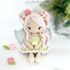 Rose Blossom Fairy amigurumi by Sarah's Hooks & Loops