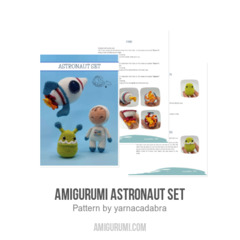 Amigurumi Astronaut Set amigurumi pattern by yarnacadabra