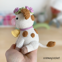 Clover the Cow amigurumi by erinmaycrochet