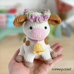 Clover the Cow amigurumi pattern by erinmaycrochet