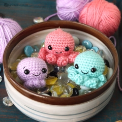 Octopus Keychain amigurumi by Jen Hayes Creations