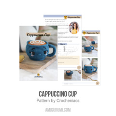 Cappuccino Cup amigurumi pattern by Crocheniacs