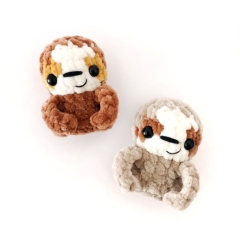 No-Sew Sloth amigurumi by Stitch by Fay