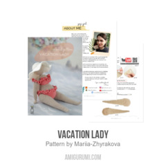 Vacation Lady amigurumi pattern by Mariia Zhyrakova