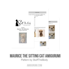 Maurice The Sitting Cat Amigurumi amigurumi pattern by StuffTheBody