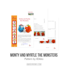 Monty and Myrtle the Monsters amigurumi pattern by IlDikko