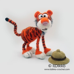 Tiberius the Tiger amigurumi pattern by IlDikko