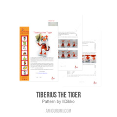 Tiberius the Tiger amigurumi pattern by IlDikko