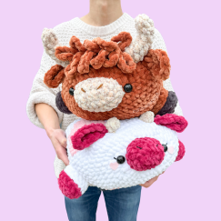 Giant Cows 2-in-1 Crochet Pattern