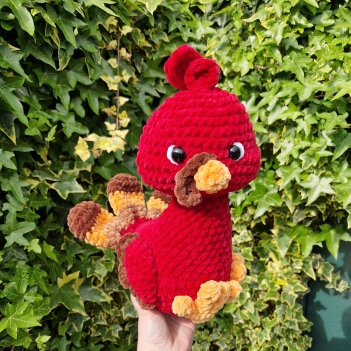 Waffles the Thanksgiving Turkey amigurumi pattern by Sweet Fluffy Stitches