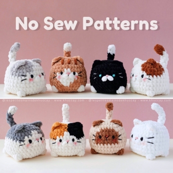 The Chubby Kitties amigurumi pattern by Khuc Cay