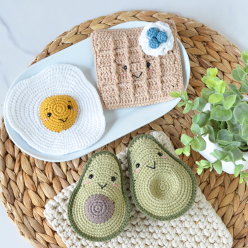 Breakfast Play Food Collection amigurumi pattern by Elisas Crochet