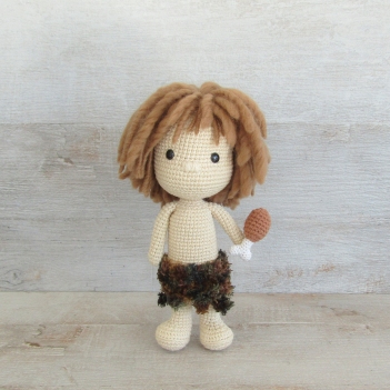 Cave Boy amigurumi pattern by Tejidos con alma