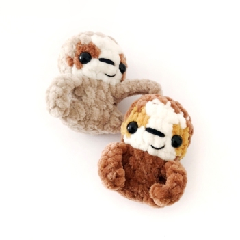 No-Sew Sloth amigurumi pattern by Stitch by Fay
