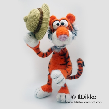 Tiberius the Tiger amigurumi pattern by IlDikko