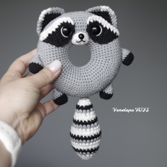 Donut Raccoon amigurumi by VenelopaTOYS