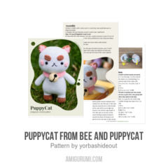 PuppyCat from Bee and PuppyCat amigurumi pattern by yorbashideout