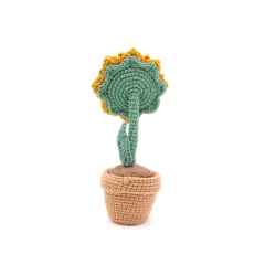 Sunflower in Pot amigurumi pattern by RoKiKi