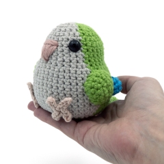 Quaker Parrot amigurumi pattern by MevvSan