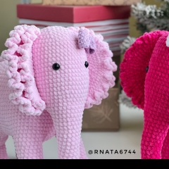 Crochet Elephant Ellie amigurumi pattern by RNata