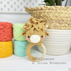 Rattle Highland cow amigurumi by TANATIcrochet