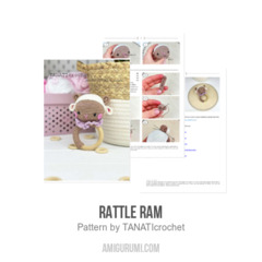 Rattle Ram amigurumi pattern by TANATIcrochet