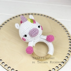 Rattle Unicorn amigurumi pattern by TANATIcrochet